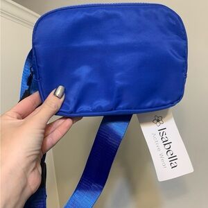 Isabella Activewear Blue Nylon Running Travel Festival Belt Bag NWT